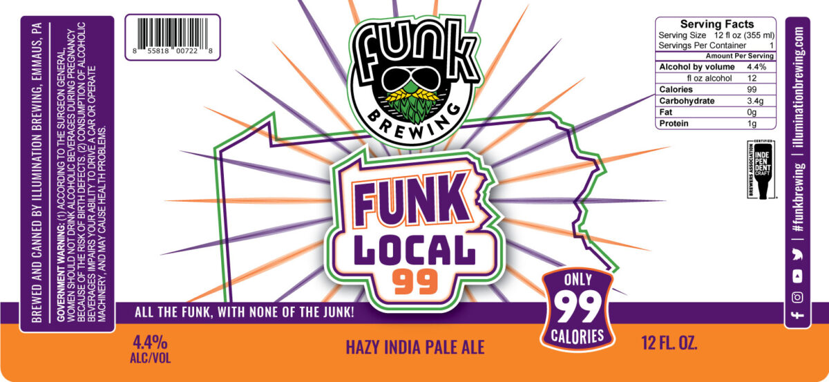 Funk Local 99 beer label