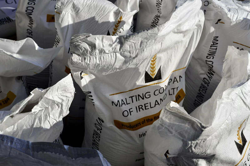Bags of Malt for brewing