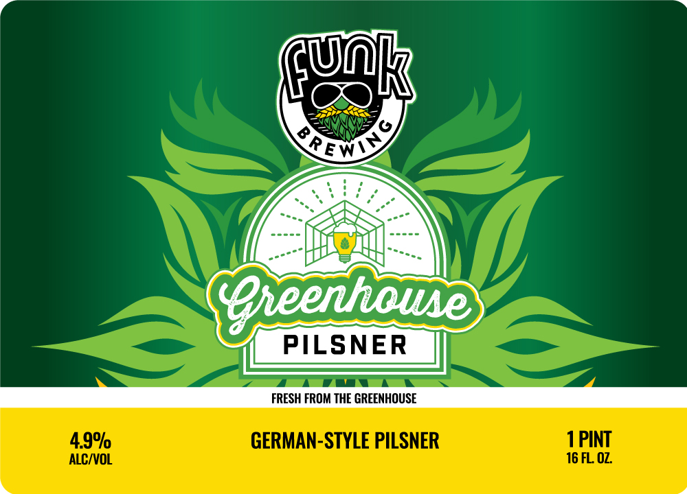 Greenhouse Pilsner label