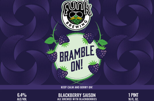 Bramble on our Blackberry Saison