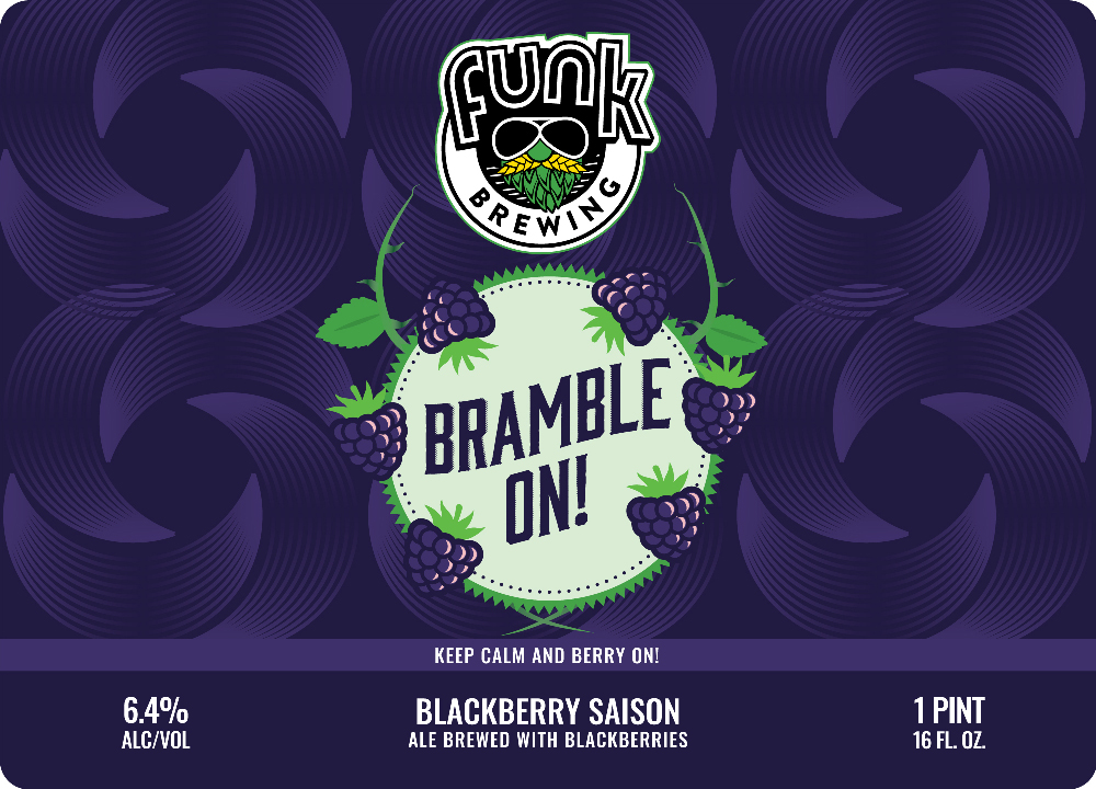 Bramble on our Blackberry Saison